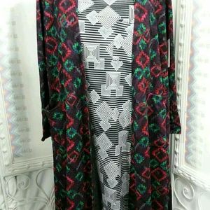 NEW M LULAROE SARAH LONG JACKET TOP 8 10 12